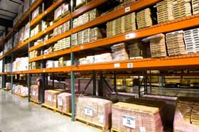 This is a picture of a kitting warehouse. 